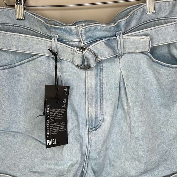 PAIGE Pleated Carly Short w/Detachable Belt in Kokomo Women's Size 31 NWT! - Picture 6 of 13